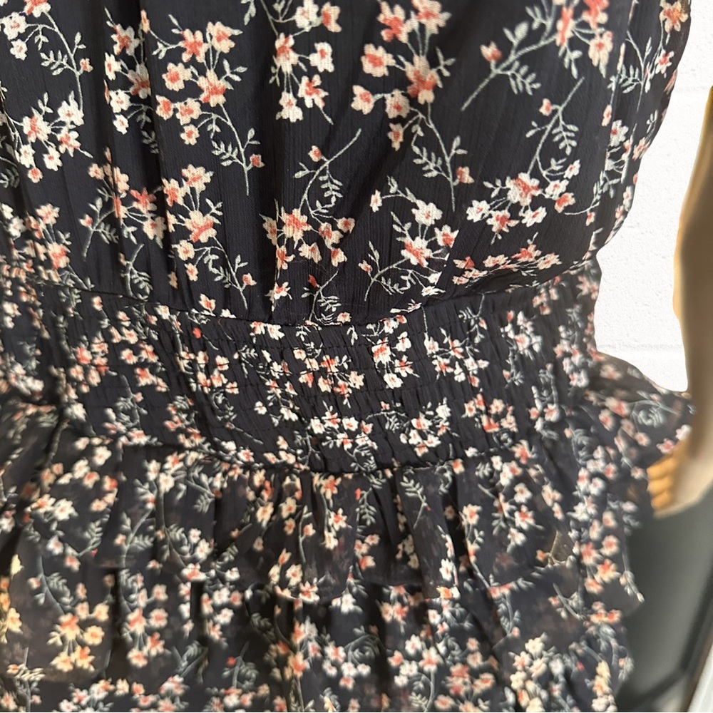Sugar Lip 2 Floral Short Lined Sleeveless Dress M - Picture 7 of 8